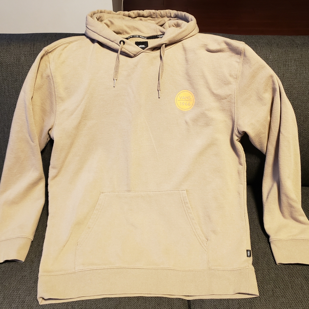Vans Tan Hoodie with Logo Patch